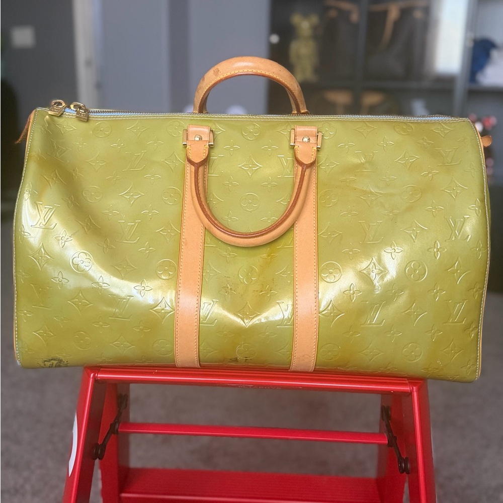 Louis Vuitton Monogram Vernis Mercer Keepall 50